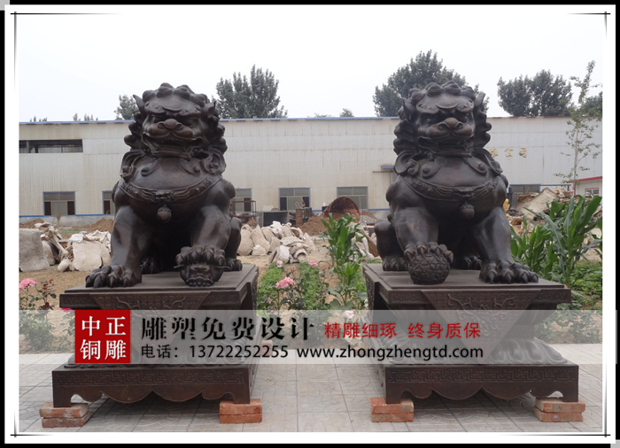 铸铜北京狮子