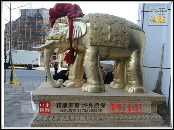 铜大象制作|清代铜大象