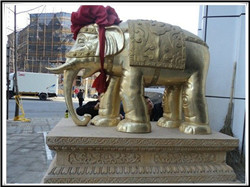 铜大象制作|清代铜大象