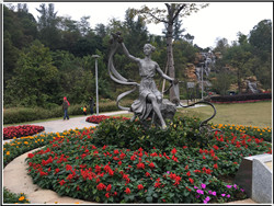 公园女神铜像
