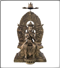 藏传弥勒佛铜雕