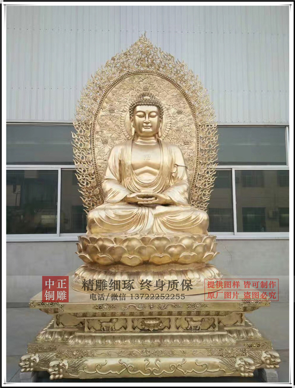 玻璃钢仿铜藏佛像
