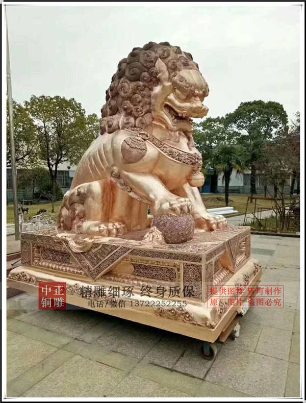故宫铜狮子图片
