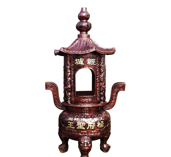 带盖圆形香炉
