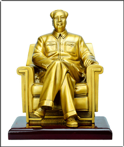 毛泽东鎏金雕塑