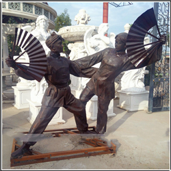 跳舞人物铜雕塑