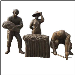 农民劳作园林雕塑