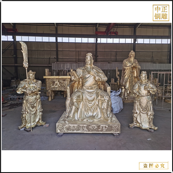 大型关公铜像
