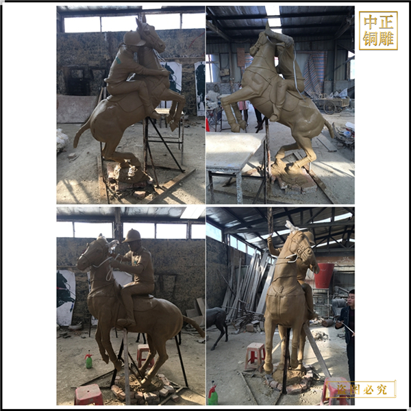 骑马铜雕塑铸造厂家