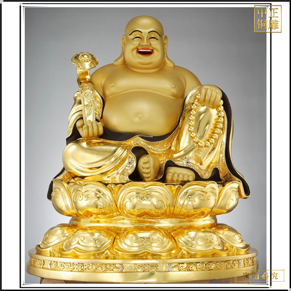 纯铜弥勒佛菩萨雕像