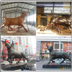 各种铜牛雕塑铸造