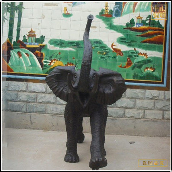 小型室外铜大象雕塑铸造.jpg