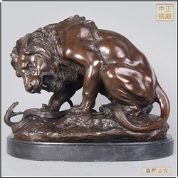 销售小型铜狮子雕塑