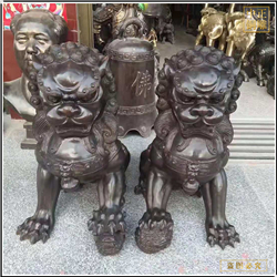 铜狮子雕塑现货销售