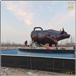 大型铜牛展示图