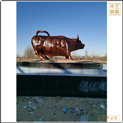 大型五米铜牛雕塑