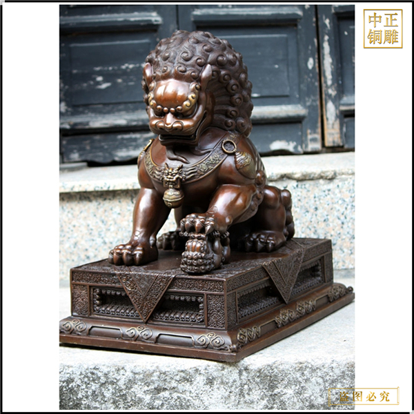 室外铜狮子铸造