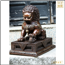 室外铜狮子铸造