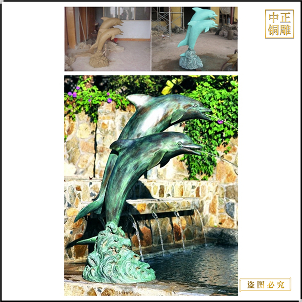 大型室外海豚雕塑