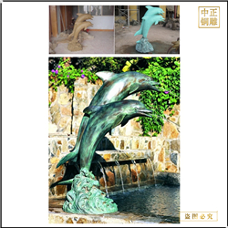 大型室外海豚雕塑