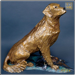 小狗动物雕塑铜雕塑