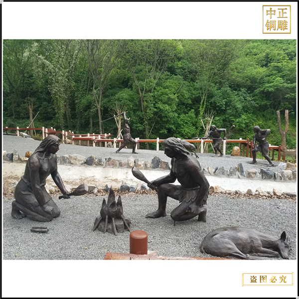 马坝人景观铜雕塑制作
