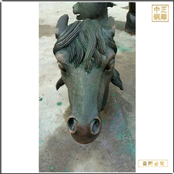 十二生肖铜马雕塑