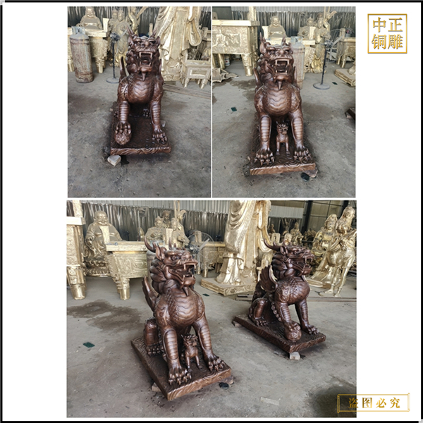 纯铜1米铜麒麟铸造厂.jpg