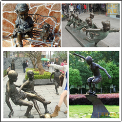 各种小孩人物雕塑铸造
