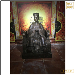 古代后妃人物铜雕塑