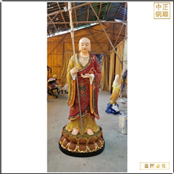 地藏王菩萨站像铜像图片