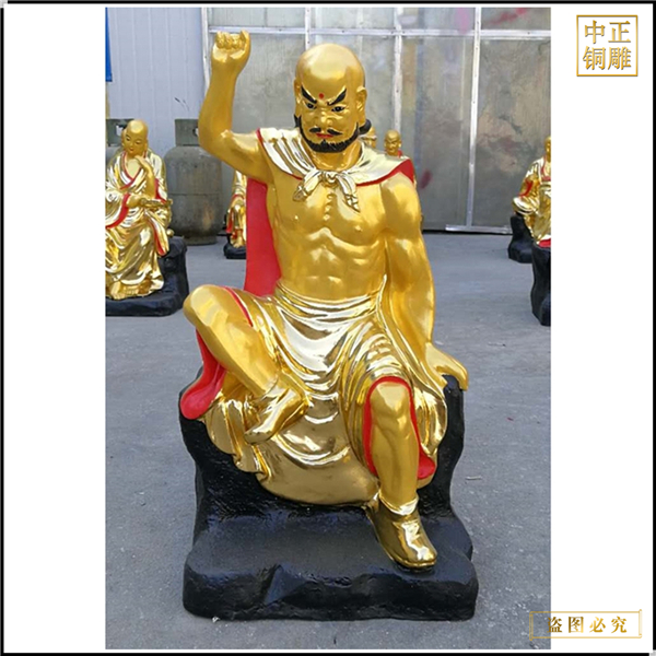 厂家批发1米十八罗汉铜佛像