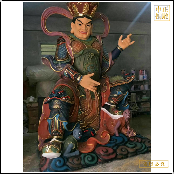 寺庙四大天王铜雕摆件