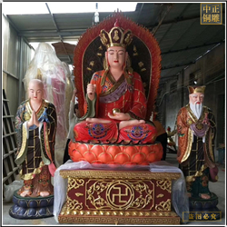 约重22斤地藏王铜像铸造