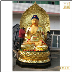 3.6米大型释迦牟尼佛铜佛像