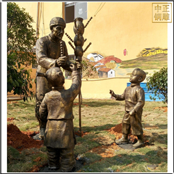 卖糖葫芦民俗雕塑