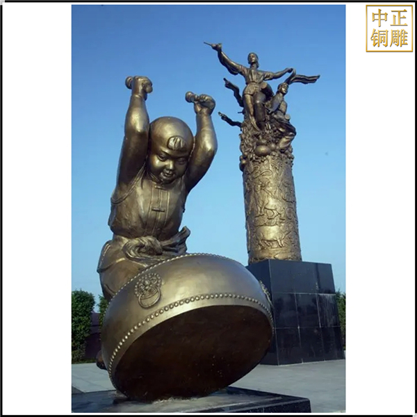 大型广场民族文化人物铜雕塑