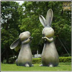 园林小兔子景观雕塑