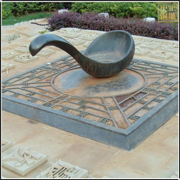 广场大勺子景观铜雕塑