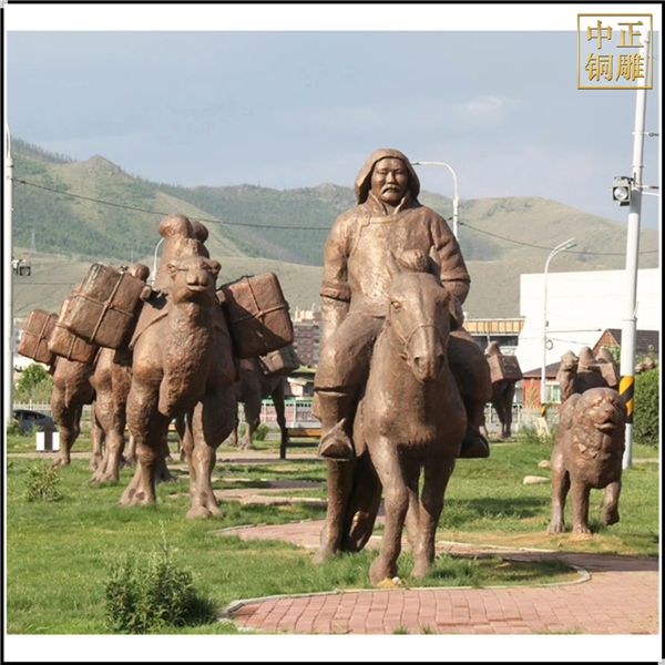 景观骆驼铜雕塑铸造厂