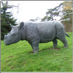 园林景观铜犀牛雕塑