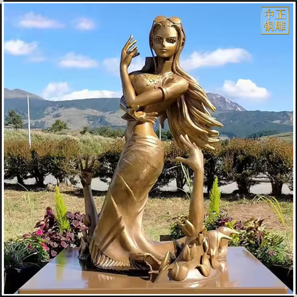 大型美女铜雕塑